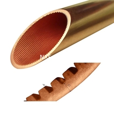 OEM Supported 0.7mm Thickness NXF TU1/TP1/TP2/QSn0.5-o25/C12200/Cu-DHP/C1220 Inner Grooved Copper Tube for HVAC Industry