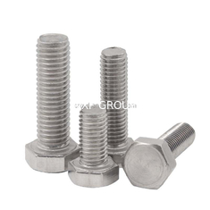 Hastelloy C-276 DIN933 M8* 20-60 mm Hexagon Head Bolt ANSI Standard with Plain Finish Type Hex Bolt