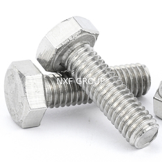 NXF 2507 GB5783 M10 M12 Duplex Stainless Steel Hex Head Bolts with ANSI Standard Plain Finish Length 10-50mm