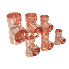 NXF GB/T17791-2017 ASTM B280 Standard TP2 C12200 C1220 Cu-DHP DN15-1500 SCH10S-SCH80 Copper T-Type Tee Joint