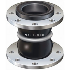 NXF DN 25-600 316/0Cr17Ni12Mo2/1.4401 Stainless Steel Flanged Type Flexible Double Ball Rubber Expansion Joint