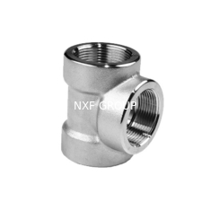 NXF ASTM UNSS31603 316L/00Cr17Ni14Mo2/1.4404 DN 15-1200 Class150-Class2500 Stainless Steel 316L Forging Threaded Tee