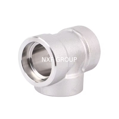 NXF ASTM JIS EN GOST 316Ti/0Cr18Ni12Mo2Ti DN15-1200  Class 150-2500 Stainless Steel 316Ti Forging Socket Welding Tee