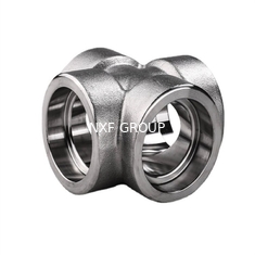 NXF ASTM JIS EN GOST 316Ti/0Cr18Ni12Mo2Ti DN15-1200 Class 150-2500 Stainless Steel 316Ti Sw Fitting Forging Socket Welding Cross