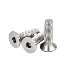 NXF ASTM UNS S31653 316LN/00Cr17Ni13Mo2N/s31653 M2-M16 Length3-150MM Stainless Steel 316LN Flat Head Hexagon Socket Bolt