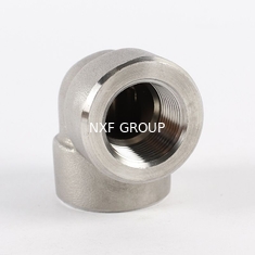NXF ASTM JIS EN 316Ti/0Cr18Ni12Mo2Ti  DN15-1200  Class 150-2500 Stainless Steel 316Ti Forging Threaded 45° and 90°  Elbow