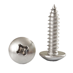 NXF ASTM DIN JIS Stainless Steel 316Ti/0Cr18Ni12Mo2Ti  Plain Cross Pan Head Round Head Self-Tapping Screw Threaded Screw
