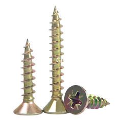 NXF ASTM UN 235JR/A105JRB/DINST37-2/JISSS400/ASTMA283C 25mm Galvanized Countersunk Self-tapping Screws