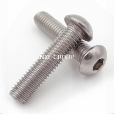 NXF ASTM UNS S31653  316Ti/0Cr18Ni12Mo2Ti M3-M6 Length6-30MM Stainless Steel 316Ti Hex Socket Flat Round Head Screw