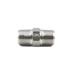 NXF ASTM A240 316H /1Cr17Ni12Mo2/31609 DN15-1200  Class 150-2500 Stainless Steel 316H Forging Threaded Hexagonal Nipple