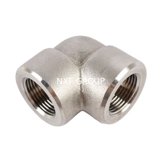 NXF JIS EN ASTM B127 MONEL 400 Alloy/UNS N04400 DN15-1200 Class 150-2500 Nickel Alloy 400 Forging Threaded 45° and 90°  Elbow