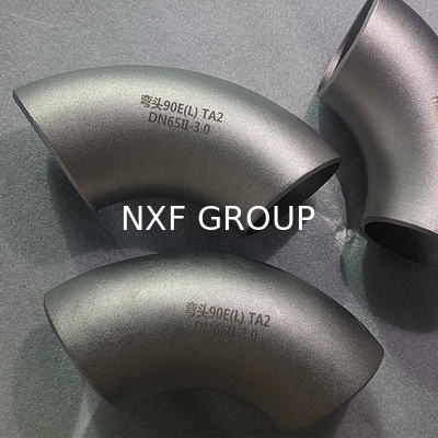 B363 Gr. 2 Titanium Alloy 45 90 Degree Pipe Fitting Elbow for Aerospace Applications