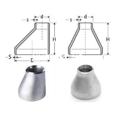NXF NS142/UNS N08825/NA16 Incoloy825 SCH5S-SCH80 Customizable Casting REDUCER DN15-DN1500 Thickness SCH5S-SCH80