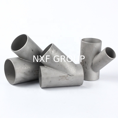 Sch10-Xxs A403 WP304/316L Butt Welding 45 Degree Tee Fittings Lateral Pipe Joint with Material Equal Thickness Sch10-Xxs