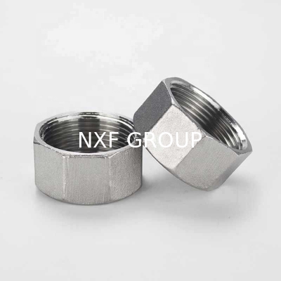Durable Performance Stainless Steel 304/316 Screwed Hex Cap NPT/BSP Threaded Pipe Fitting in ANSI JIS DIN ASME Standard