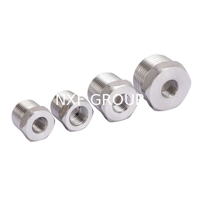 Casting NXF UNS SS44600/X10CRALSI25/H24JS/446/Z12CAS25/1.4762 Stainless Steel Hex Head Bushing 1/8-4 Inch Customizable Head Plug