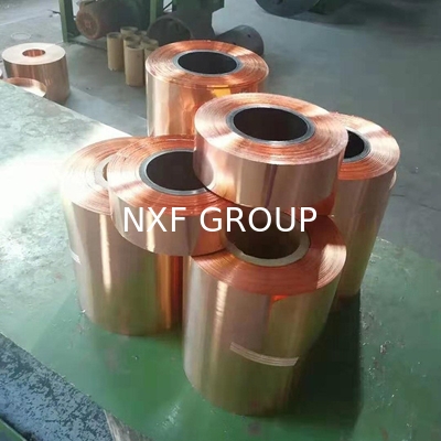 Half Hard Pure Copper C10100 C10300 C11000 C12200 Copper Foil/Strip Tape in Coil with 99.9% Purity and ISO9001 Certified