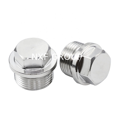 Welding NXF UNS SS44600/X10CRALSI25/H24JS/446/Z12CAS25/1.4762 304/316 STAINLESS STEEL HEX HEAD PLUG 1/8-4 INCH CUSTOMIZABLE HEAD PLUG