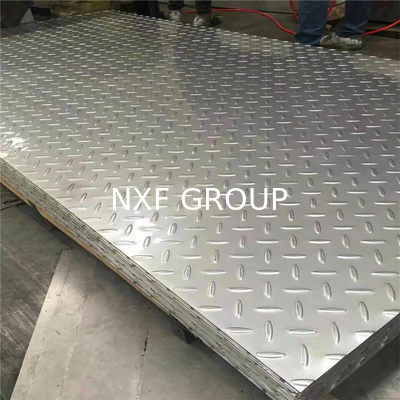 Q235 Ss400 A36 Checkered Steel Plate Hot Rolled Diamond Stainless Checkered Steel Sheet for Ship Plate 2mm 10mm Thickness