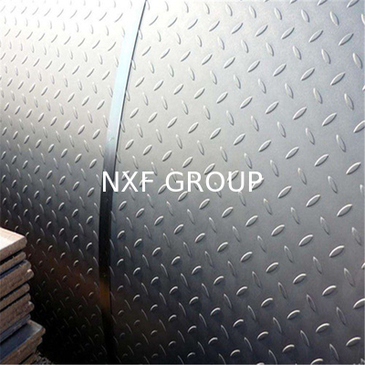 Q235 Ss400 A36 Checkered Steel Plate Hot Rolled Diamond Stainless Checkered Steel Sheet for Ship Plate 2mm 10mm Thickness