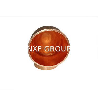 Customized Thickness NXF TP2 Cu-DHP C12200 C1220 Street Copper Elbow 45 90 180 Degree Fittings Casting Technics SAI GLOBAL