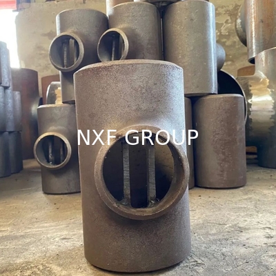 OEM Carbon Steel Barred TEE ASME/ANSI B16.9 DN6-DN100 Welding Casting with Customizable Support and SCH10-XXS Thickness