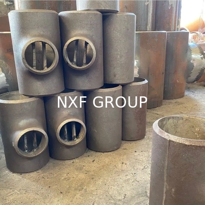OEM Carbon Steel Barred TEE ASME/ANSI B16.9 DN6-DN100 Welding Casting with Customizable Support and SCH10-XXS Thickness
