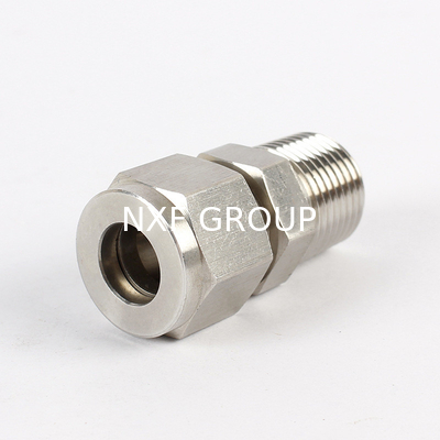 Excellent Durability Double Ferrule Compression Tube Fittings for Equal Pipe Lines Connect in 304/316 Stainless Steel