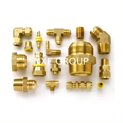 Thread Ferrule Connecting Pex Compression Pipe Fittings Female Male Elbow Tee Socket Brass Material with Hexagon Head Code