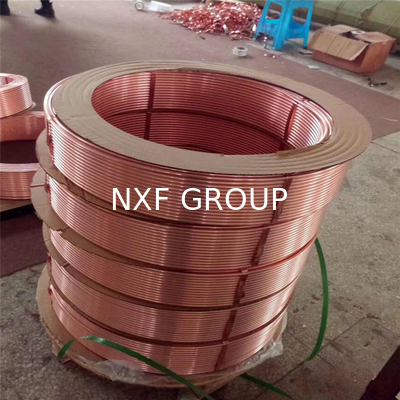 Refrigeration Level Wound Copper Tube LWC Pancake Coil with 0.25-2.00mm Thickness