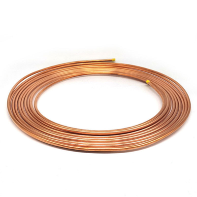 Non-Alloy Pancake Design 3/8" 9.52mm x 0.5mm Copper Tubes 15m for Bending Welding Cutting in Air Conditioner Refrigerator
