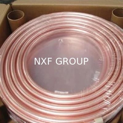 Non-Alloy Pancake Design 3/8" 9.52mm x 0.5mm Copper Tubes 15m for Bending Welding Cutting in Air Conditioner Refrigerator