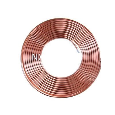 15m Length Pancake Design 3/4" 19mm x 0.8mm HVAC Copper Tubes for Air Conditioner Refrigerator 286 MPa Ultimate Strength