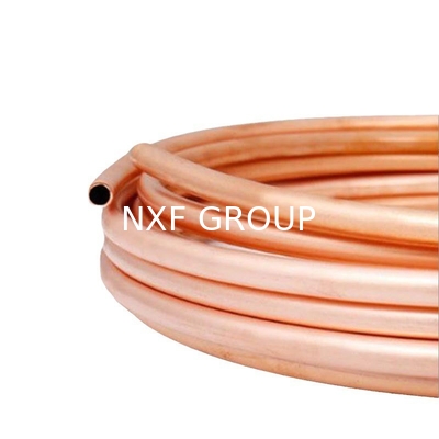 15m Length Pancake Design 3/4" 19mm x 0.8mm HVAC Copper Tubes for Air Conditioner Refrigerator 286 MPa Ultimate Strength