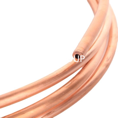 15m Length Pancake Design 3/4" 19mm x 0.8mm HVAC Copper Tubes for Air Conditioner Refrigerator 286 MPa Ultimate Strength
