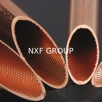 OEM Supported 0.7mm Thickness NXF TU1/TP1/TP2/QSn0.5-o25/C12200/Cu-DHP/C1220 Inner Grooved Copper Tube for HVAC Industry