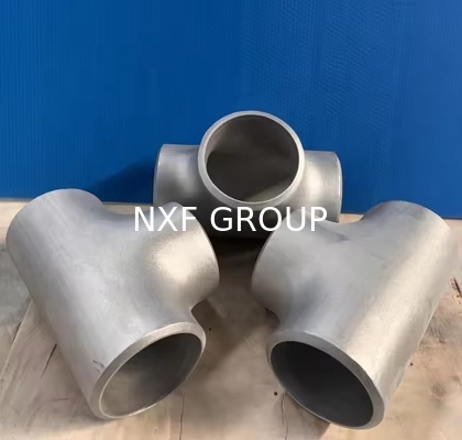 Customized Support 2 Inch SCH40 Aluminum Alloy 6061 6063 Straight Tees for NXF Butt Welded Seamless