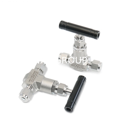 Manual High Pressure Needle Valve 6000PSI for Gas Water Oil Control Female Thread Connection ANSI BS DIN JIS Standard
