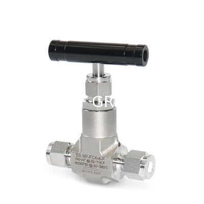 Manual High Pressure Needle Valve 6000PSI for Gas Water Oil Control Female Thread Connection ANSI BS DIN JIS Standard
