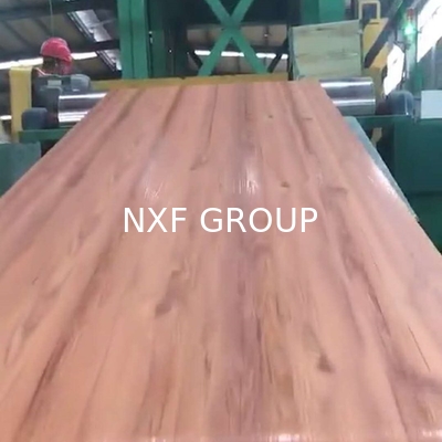 Wood Roller Coated Aluminum Sheet Coil with 3-8 Tons Coil Weight and Durable Bending Welding Punching Cutting Services