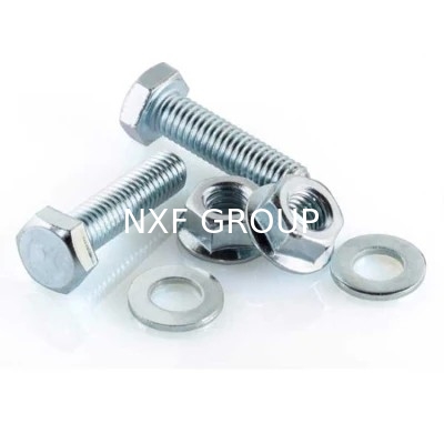High Tensile Bright ZINC Plated Hexagon Hex Bolt and Nut Length Customers' Requests DIN931 DIN 933