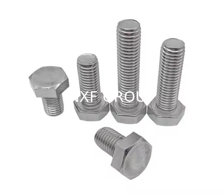 White NXF 2205 Duplex Stainless Steel DIN933 M6*20 Grade D6 Washed Hex Head Bolts for Machinery Stock