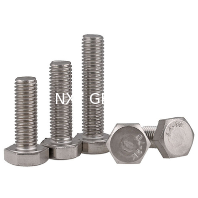 Hastelloy C-276 DIN933 M6* 10-40 mm Hexagon Head Bolt for and Plain Finish