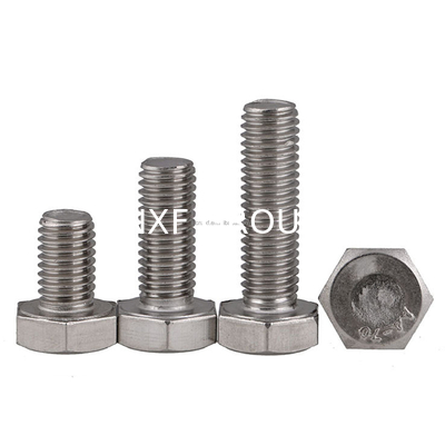 Hastelloy C-276 DIN933 M8* 20-60 mm Hexagon Head Bolt ANSI Standard with Plain Finish Type Hex Bolt