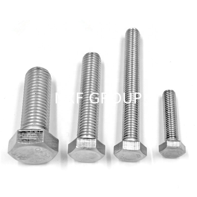 NXF 2205 Duplex Stainless Steel Hexagon Head Bolt Full Thread M10-M12 DIN GB ANSI ISO JIS Standard for Industrial D6 Grade