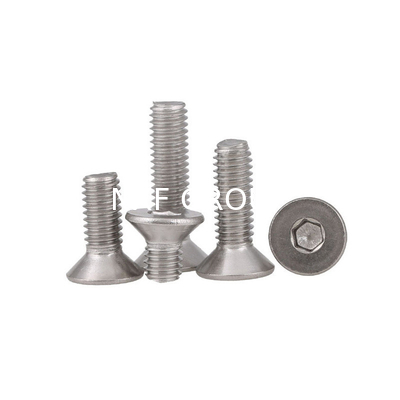 Grade S32205 Duplex 2205 M10 Stainless Steel Machine Screw Hex Socket Countersunk Head 6605- in Inch and Metric System