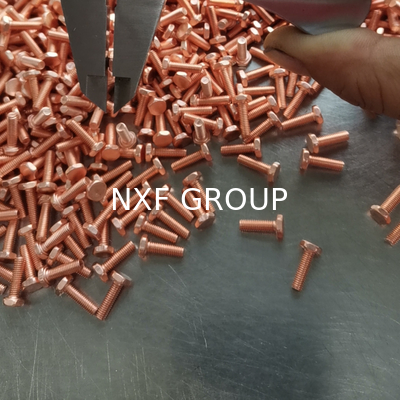 DIN933 DIN931 M3 M4 M6 M8 M10 Hex Copper Bolts C1100 T2 for Secure Fastening DIN Standard Hexagon Head Copper