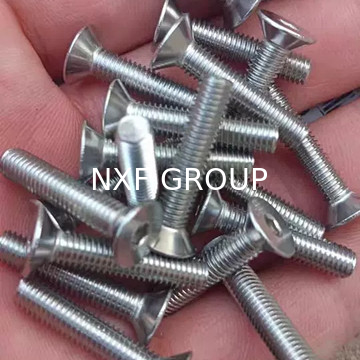 DIN7991 Standard 316 Stainless Steel Flat Head Hex Socket Countersunk Machine Bolt M10 6605- in Inch and Metric System