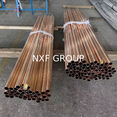 NXF GB/T 18033 EN1057 ASTM B88 Standard TP2 Cu-DHP C12200 C1220 Outside Diameter 3-800mm Wall Thickness0.2-40mm Copper Pipe