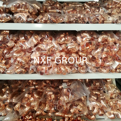 NXF GB/T17791-2017 ASTM B280 Standard TP2 C12200 C1220 Cu-DHP DN15-1500 SCH10S-SCH80 Copper T-Type Tee Joint